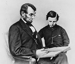 Abraham and Tad Lincoln